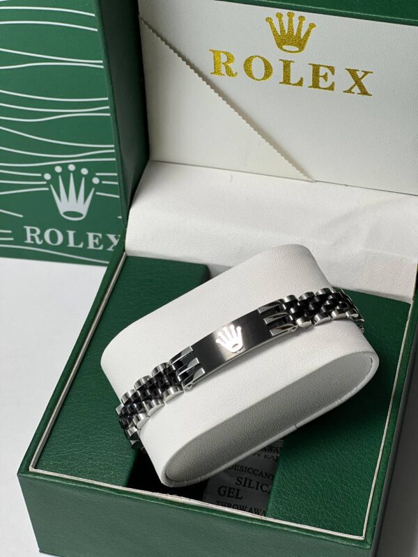 Bracelet ROLEX -black&silver