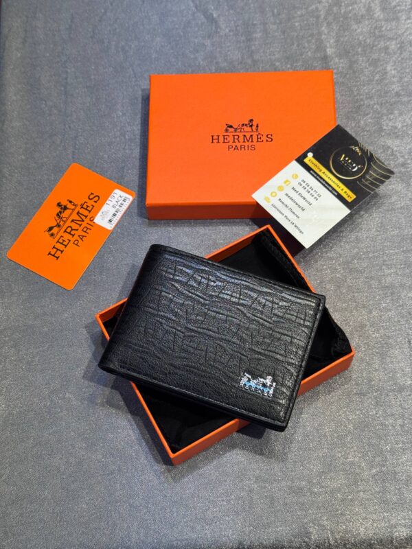 Portefeuille Hermès croco