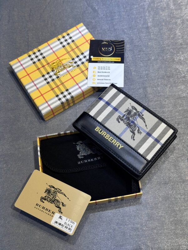 Portefeuille Burberry, tartan black