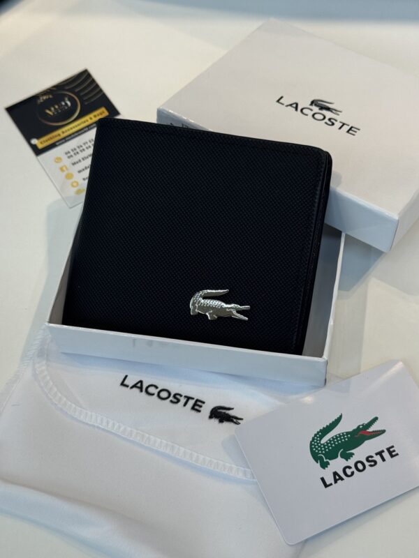 Portefeuille LACOSTE -Silver