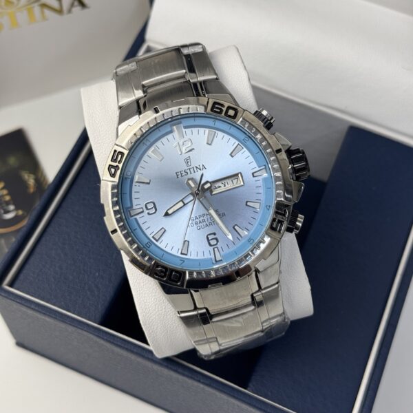 Montre FESTINA-silver/sky bleu