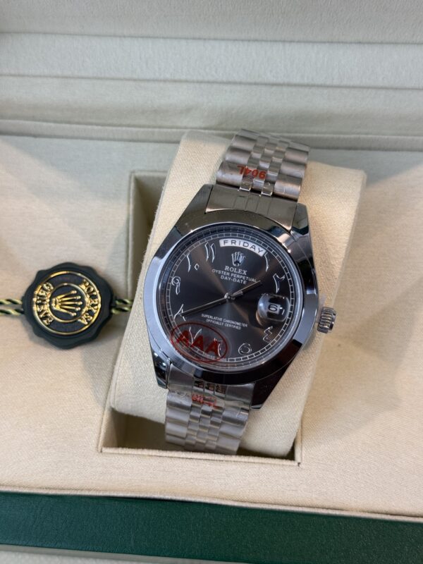 Montre ROLEX -silver/black