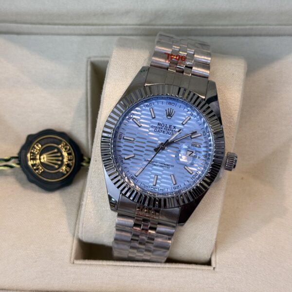 Montre ROLEX -silver/sky bleu