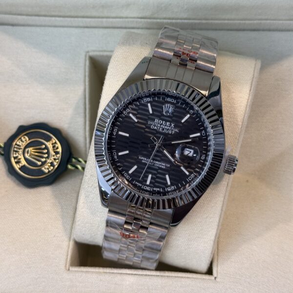 Montre ROLEX -silver/black