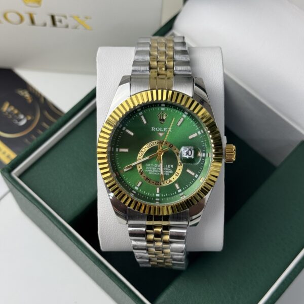 Montre ROLEX Sky Dweller -gold/green