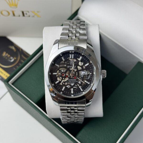 Montre ROLEX -silver/black