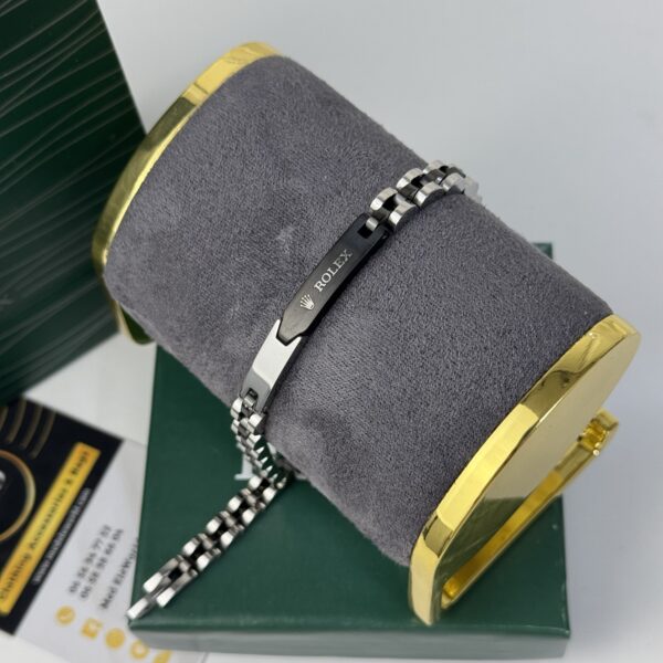 Bracelet ROLEX -silver/black