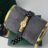 Bracelet ROLEX -black/gold